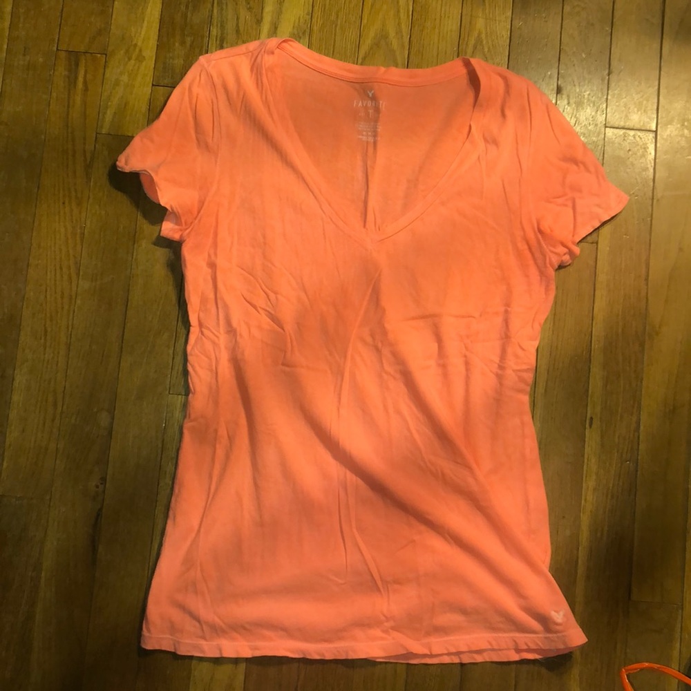 American Eagle Favorite T Coral